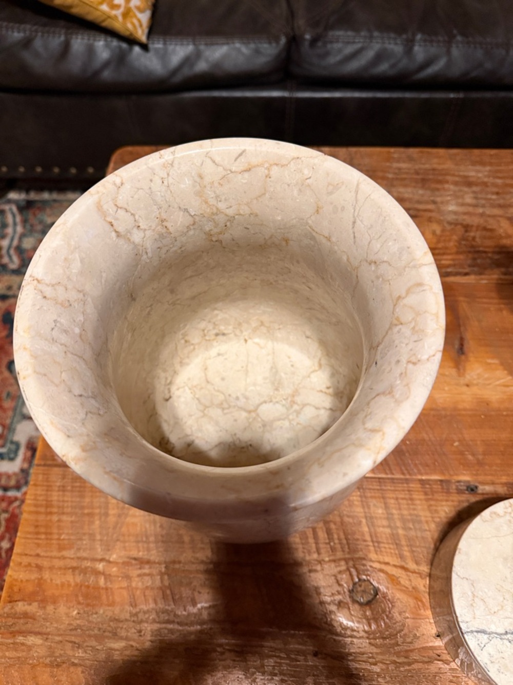 Beige Marble Bath Accessory Set - Picture 3 of 6